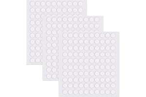 HBERCAI 300 Stück Doppelseitige Klebepunkt Aufkleber Transparent Doppelseitige,Abnehmbare Klebepaste Punkt Aufkleber keine Spuren klebrig wasserfest für Ballon, Festival-Dekoration, DIY Basteln-6×1mm