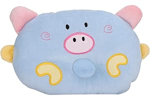 CIKONIELF Pets Pillow Naptime Sleeping Companion for Small Dogs and Cats Cute Cartoon Pig Animal Shape Pet Pillow Cat Dog Sleeping Pillows for Cervical Spine Protection(blue)