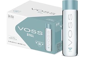 VOSS Still Water, Pack of 24 x 500ml PET Bottles, Natural Mineral Water