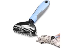 ZEACCT Unterwolle Bürste Hund, Hundebürste Katzenbürste für Langhaar Kurzhaar, Hunde Katzen Bürste Hundekamm Katzenkamm Unterfellbürste UnterwollharkeUnterfellbürste für Langhaar