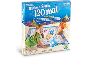 Learning Resources Make a Splash Tappeto Matematico da Pavimento 120 Numeri per Bambini 6+ Gioco Educativo STEM Addizioni Sottrazioni Regalo Natale Scuola