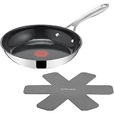 Tefal Jamie Oliver Ceramic Frying Pan 24 cm + Pan Protector | Frying pan 24 cm, Non-stick ceramic, Thermo-Spot, Stainless ste