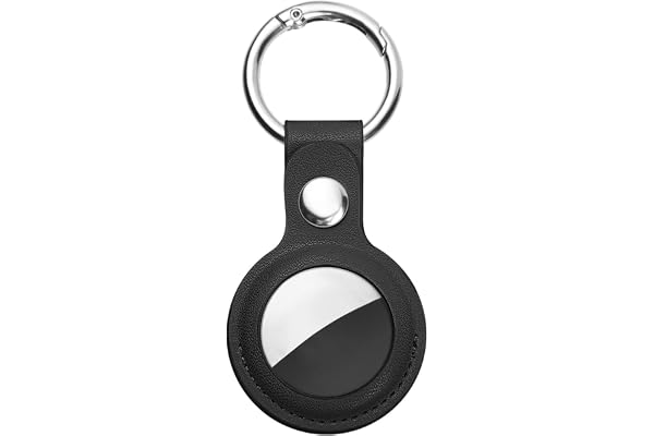 Ainiv Étuis de Protection en Cuir pour AirTag, Porte Clé Étui Anti-Rayures Portable pour AirTags, Housse de Protection Key Finder pour Clés, Enfants, Animaux de Compagnie
