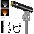 ULANZI LM07 Photography Torch LED Video Light 2000K-5500K Bi-Colour Temperature 4 Brightness Levels 2000mAh Battery 187g Portable Zoomable Lighting for Photography Night Vision Camping Hunting