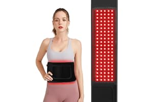 HOTTOERAK Cintura per Luce Rossa, 105 LEDs Luce Infrarossi con Timer, 660nm & 850nm Lampada Rossa Infrarossi, Terapia Luce Rossa Cuscinetto Avvolgente per le Articolazioni della Schiena e della Spalla