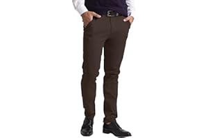 westAce Mens Chino Trousers Slim Fit Stretch Twill Casual Pants