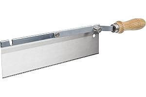 wolfcraft Sega di precisione con impugnatura angolata, 255 mm I 6925000 I Per segare in prossimità del pavimento