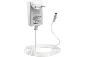 SOLRYN 30W 18V 1.67A Adaptador para Echo (3ª/4ª Gen), Show 8/10 / 15/21, Plus 2ª Gen, Show 2ª Gen, Cargador de Reemplazo con Cable 2m, 18V 1.67A Adaptador Corriente Blanco