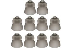 WFPPSK 10 Pack Hearing Aid Domes, Silicone Earbud Tips Sound Amplifier Hearing Aid Accessories for Phonak 9mm Double Layer Hearing Aid Domes Washable Anti Static Open Type Domes Ear Tips for Seniors (M-12mm)