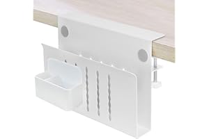 MIAODAM Schreibtisch organizer, Multifunktionale büro organizer aus Kohlenstoffstahl, Höhenverstellbare schreibtisch organizer der keinen Platz auf dem Schreibtisch wegnimmt