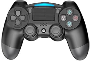 CHUSHANE Wireless Controller for PS4 Game Controller for Playstation 4 Rechargeable Gamepad Bluetooth Joypad Portable Gaming Joystick Dual Vibration Replacement Remote Controller for PS4 Slim/Pro & Windows PC