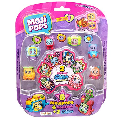 MojiPops Magic Box Int. Toys (Blister 6 + 2 Glitters)