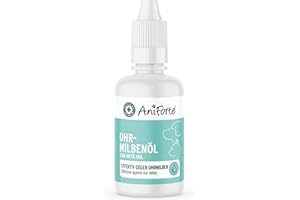 AniForte Ohrmilbenöl für Hunde, Katzen, Nagetiere, Haustiere 20ml - Sanfte Pflege bei Ohrmilben, Ohrentropfen Milben, Juckreiz im Ohr, Ausfluss