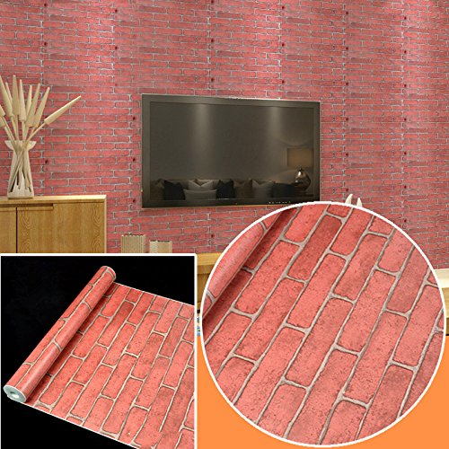 UNIQUEBELLA Modern Simpel Retro Abstrakt optik 3D Tapete Fototapete PVC Prägung Wandbild 45CM*10M für Wohnzimmer, Hotel, Flur, Büro und Schlafzimmer #5 - 3
