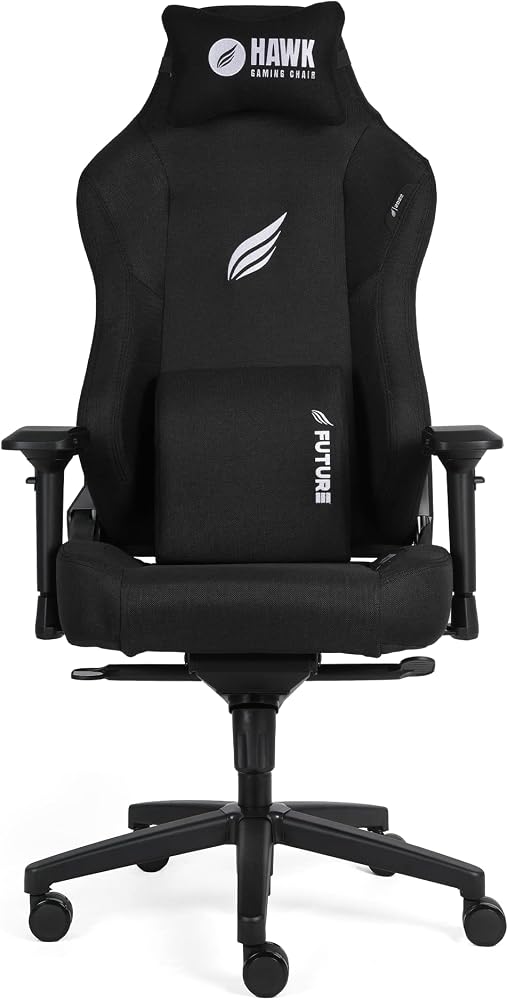 Hawk Gaming Chair Future Black Kumaş Oyuncu Koltuğu (Siyah)