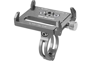 doorslay Porta Cellulare da Bici MTB Lega di Alluminio Stabile Adatto per Telefoni da 3,6-6,2Pollici GPS Supporto del Telefono da Bici Regolabile Universale Leggero per Bici da Strada Bici da Corsa