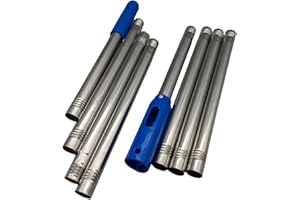 Poolwonder 205 cm verschraubbare Edelstahl Segmentstange aus 8 Teilsegmenten