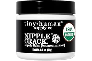TINY HUMAN SUPPLY CO Organic Nipple Cream, Nipple Crack Lanolin Free Nipple Butter, Balm for Breastfeeding Mother, No Need to Wash Off, Safe for Baby and Mama