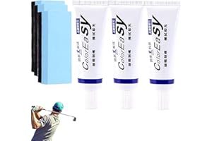 Aumude Eliminador de arañazos instantáneo para palos de golf, kit de reparación para limpiar palos de golf, elimina eficazmente los arañazos del club de golf con esponja