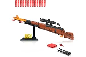 TPSOON Kar98k Bloques Construcción Set de Armas Adultos Niños, Waffen Gun Modelo de Rifle Francotirador 1:1 Dispara gewehr 8+ Juguetes Militares Niños Colección Militar Regalo de para 1280 Piezas