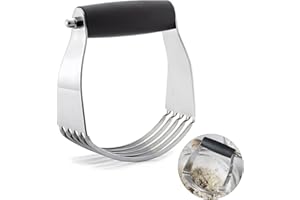 SUZEYEN Pastry Cutter & Dough Blender Set – Stainless Steel Baking Tool with Non-Slip Comfort Grip, Heavy Duty Mixer for Pie Crust, Biscuits, Bread & Scones
