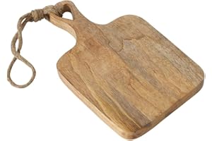 Boltze Deska do krojenia Lela (deska z drewna mango, z wycięciem w kształcie serca w uchwycie, wymiary 30 x 19 x 2 cm, drewniana deska ze szlufką) 2002873