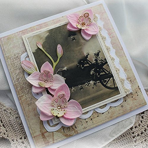 Amazingdeal365 7 PCS Blumen Schneiden stirbt Schablonen Papier Kart Tagebuch Scrapbooking - 4