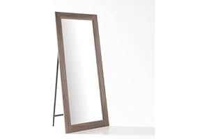 ARHome Specchiera da Terra con Staffa Classic, 180 x 78, Noce, Specchio figura intera, Made in Italy