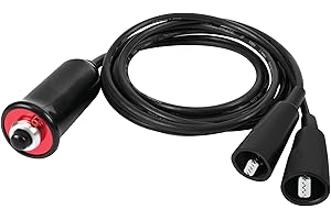 Performance Tool W80586 Heavy Duty Remote Starter for Car and Truck Engines with Push-Button Switch and 5-ft Wire Leads, Black