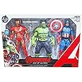 Kart In Box Action Figure | Set of 3 | Captain America | Iron Man | Hulk (12 Inch)