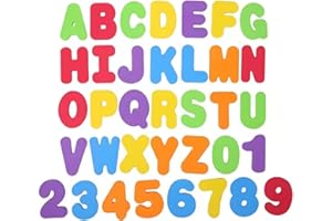 AYNKH 36 Pcs Schaumstoff-Buchstaben und Zahlen für Baby Lernen, abnehmbare pädagogische Bad Alphabet Buchstaben, kreative weiche Kinder Schaumstoff Badespielzeug (Floating Buchstaben A-Z, Zahlen 0-9)