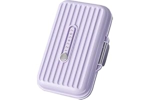 Ptyism Pill Organiser Travel Case，Travel Pill Box（Purple）Portable Medicine Box，Travel Pill Organizer Small For Travelling，Storage of Vitamins and Daily use etc