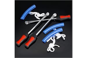 Lucfulyear Démonte Pneu - Demonte Pneu Moto 23 Costumes Outil Levier De Pneu avec 3 CuillèRes Outil Pneumatique Levier and 3 Jantes Protecteurs Roue Cuillères Changement Kit Accessoires