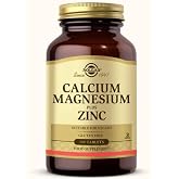 Solgar Calcium Magnesium + Zinc 100 Tablets