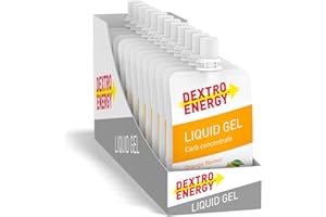 Dextro Energy Orange Energy Gel | NON-Sticky Fast Acting Drinkable Liquid Energy | a Quick Burst of Glucose with Vitamins | 28g of Carbohydrates | For Running or Cycling | Vegan I Pack of 12