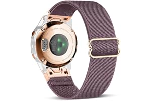 TUCOMO Elastyczny nylonowy pasek kompatybilny z Garmin Fenix 7S / Fenix 6S / Fenix 5S / Descent Mk2S, Quick Fit 20 mm Loop rozciągliwy pasek zamienny do Garmin epix Pro 42 mm, dla mężczyzn i kobiet