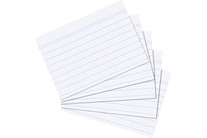 Herlitz 1150606 Fiszki w Linie, Biały, 100 sztuk