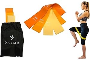 DAYMO Zestaw 3 taśm gimnastycznych, taśmy oporowe