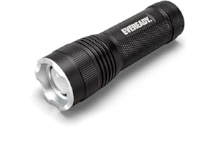 Energizer Eveready LED Torch, Black, Super Bright Flashlight for Outdoors, Camping and Gifts (Batteries Included)