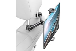 Giftorld uchwyt samochodowy na tylnym siedzeniu, uchwyt samochodowy na telefon/tablet, obrót o 360°, solidny i stabilny, kompatybilny z tabletami, iPadami, telefonami