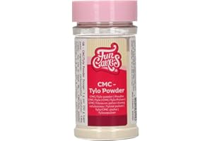 ‎FUNCAKES FunCakes CMC - Tylo Pulver: Um Fondant für die Modellierung zu härten, machen Sie essbaren Kleber. 60 g.