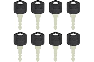 Newyuan 8 Pcs Forklift 212 Ignition Key Compatible with Doosan Compatible with Daewoo D25 D35 G25 G35 Forklift Truck Compatible with Mitsubishi Forklift Truck
