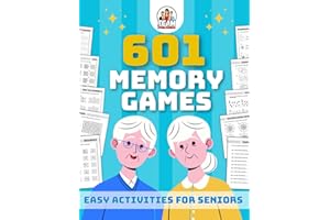 Memory Games For Seniors: 601 Easy Activities and Relaxing Logic Puzzles, Cognitive Exercises and Brain Teasers for Adults and Erderly.Large Print ... (Activity Book For Senior With Dementia)