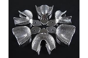 Earlywish 6 Dental Impression Bricka set solida protesinstrument