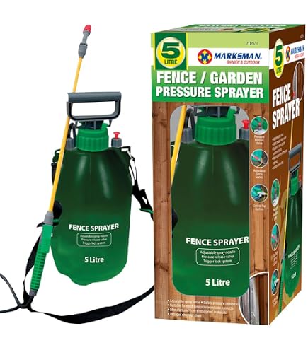 Kingfisher PSFENCE 5 Litre Pressure Sprayer - Green, For Treating Fences, Sheds, And Outdoor Timber