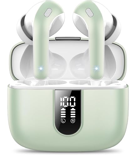 Cuffie Bluetooth 5.3 IKT 2024 – Stereo HiFi Con 4 Microfoni, ENC, Display LED E 50 Ore Di Autonomia (viola Perla) - 2