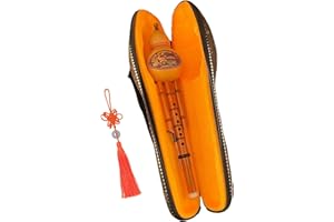 perfeclan Instrumento de Flauta Hulusi, Flauta de Cucurbitáceas con Estuche de Bolsa de Almacenamiento, Instrumento de Viento Hulusi Chino, Llave C para Niños,