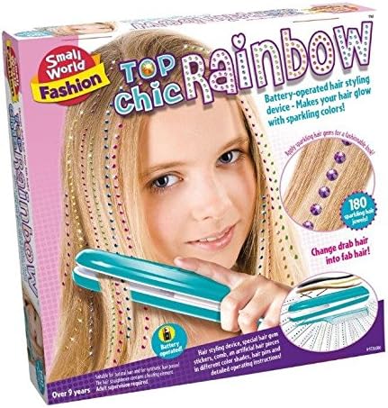 Girls Girl Children Child Kids Create Your Own Hair Fashion Top Chic Rainbow - Exciting Creative - Birthday Christmas Present Gift Fun Hair Accessory Idea Age 9+ Easy To Make Kit