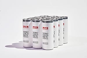 hubb. Nitro Cold Brew Coffee - Black Coffee + Brown Cane Sugar 12 x 250ml