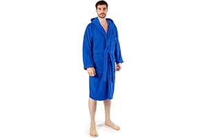 Caleffi - Accappatoio Uomo - Accappatoio Donna in Spugna di Cotone - Accappatoio Uomo Spugna Con Cappuccio - Accappatoio Piscina Palestra - Morbido e Assorbente, Asciugatura Rapida